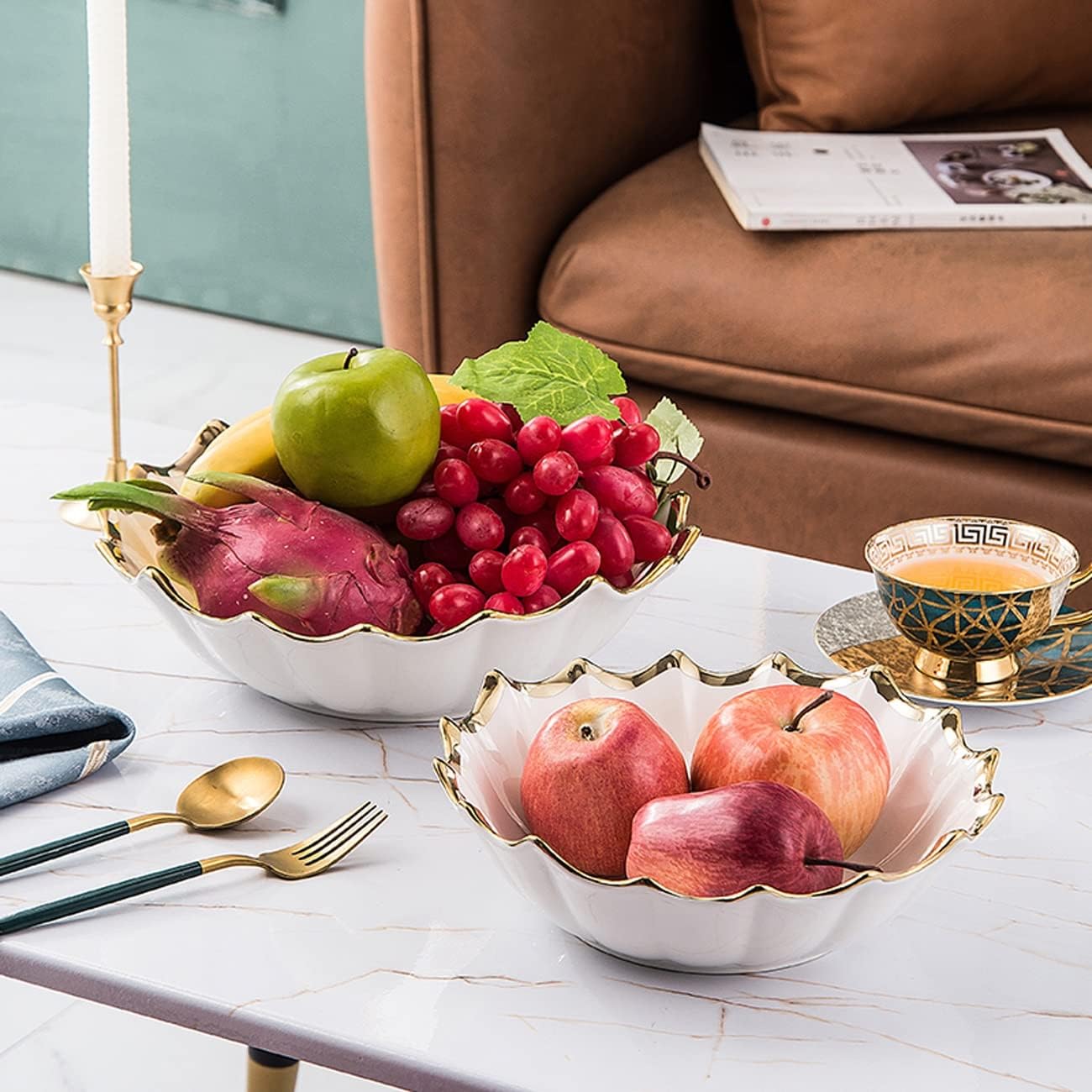 フルーツボウル フルーツバスケット 高級セラミックナッツドライ